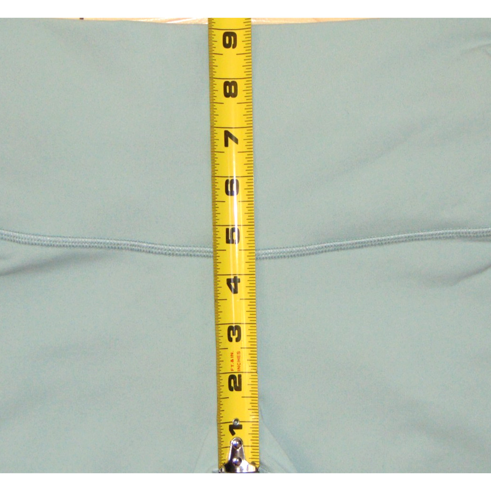 Alo Yoga High-Waist Moto Leggings Sage Green Full Length Mesh Panel Yoga Pants M - Picture 8 of 11